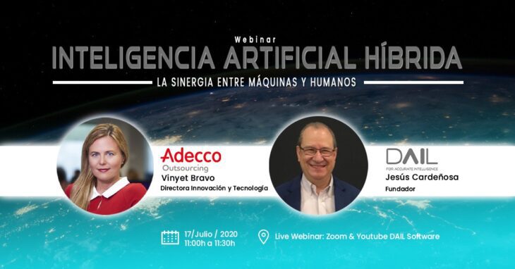 webinar, jesus cardeñosa, vinyet bravo, inteligencia artificial híbrida, la sinergia entre máquinas y humanos,